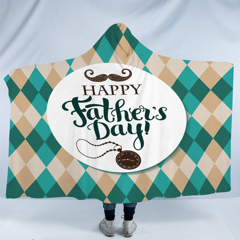 Image of Happy Father's Day SWLM3693 Hooded Blanket