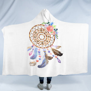 Pastel Floral Dreamcatcher SWLM3701 Hooded Blanket