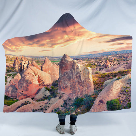 Image of Cloud Above Hills SWLM3802 Hooded Blanket