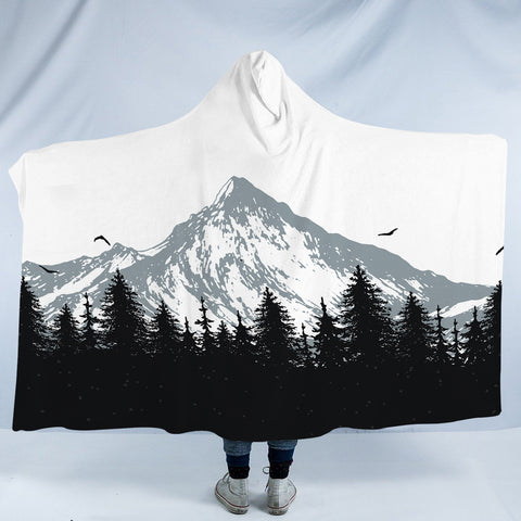 Image of Grey Mountain Black Forest SWLM3803 Hooded Blanket