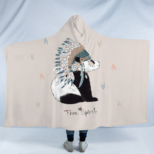 Free Spirit - Bohemian Panda SWLM3816 Hooded Blanket