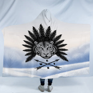 Tiger Feather Arrows SWLM3859 Hooded Blanket