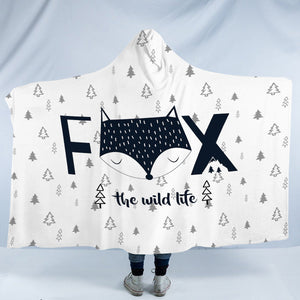 The Wild Life Fox SWLM3872 Hooded Blanket