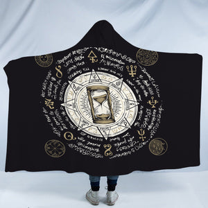 Vintage Hourglass Zodiac SWLM3885 Hooded Blanket