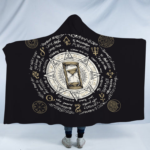Image of Vintage Hourglass Zodiac SWLM3885 Hooded Blanket