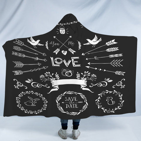 Image of Save The Day For Love SWLM4102 Hooded Blanket