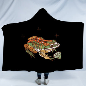 Vintage Color Frog & Diamond SWLM4106 Hooded Blanket