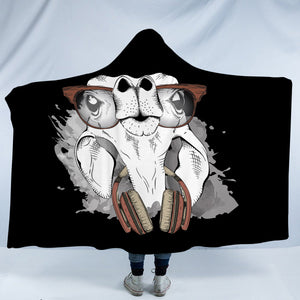 Music Glasses White Parrot SWLM4223 Hooded Blanket