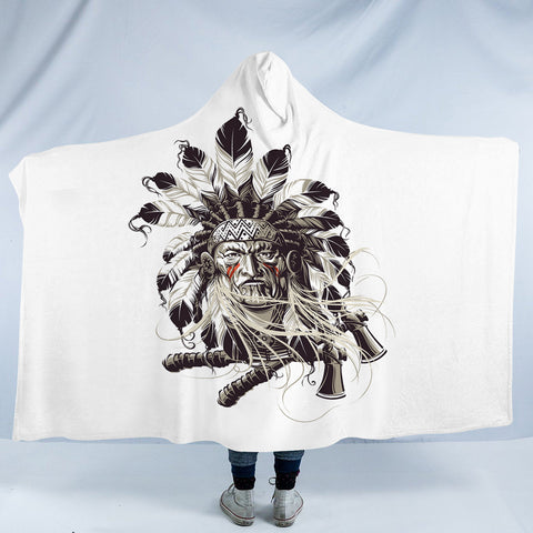 Image of Bohemian Men Fighter SWLM4225 Hooded Blanket