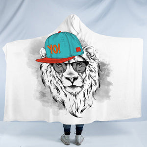 Hiphop Snapback Lion SWLM4229 Hooded Blanket