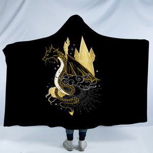 Golden Dragon & Royal Tower SWLM4244 Hooded Blanket