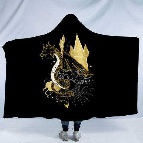 Image of Golden Dragon & Royal Tower SWLM4244 Hooded Blanket