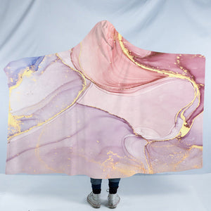 Splash Golden Salmon Pastel SWLM4278 Hooded Blanket