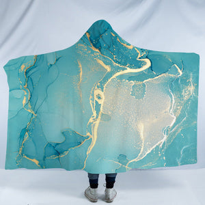 Splash Golden Light Mint SWLM4281 Hooded Blanket