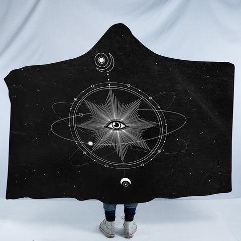 Image of Illusion Galaxy Eye SWLM4322 Hooded Blanket