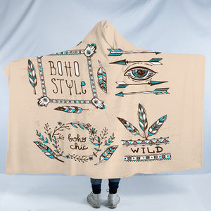 Vintage Boho Style & Chic SWLM4452 Hooded Blanket