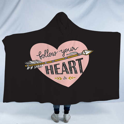 Image of Follow Your Heart - Boho Style SWLM4455 Hooded Blanket