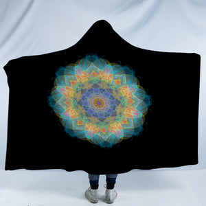 Magic Colorful Lotus Mandala SWLM4542 Hooded Blanket