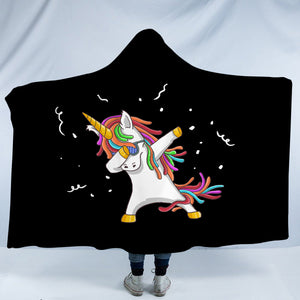 Swag Dab Unicorn SWLM4648 Hooded Blanket