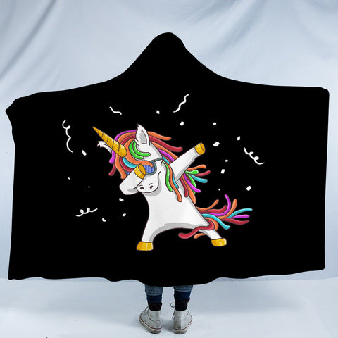 Image of Swag Dab Unicorn SWLM4648 Hooded Blanket