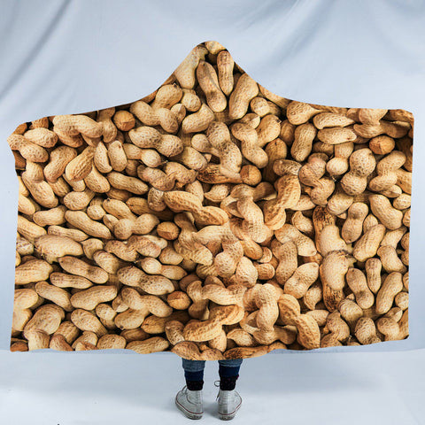 Image of Peanuts Pattern SWLM5152 Hooded Blanket