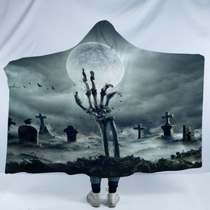 Gothic Dark Dead Moon Night Scene SWLM5171 Hooded Blanket
