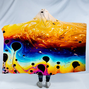 Hot Lava Color SWLM5206 Hooded Blanket