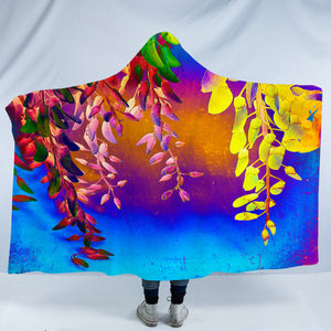 RGB Reverse Gradient Tree SWLM5238 Hooded Blanket