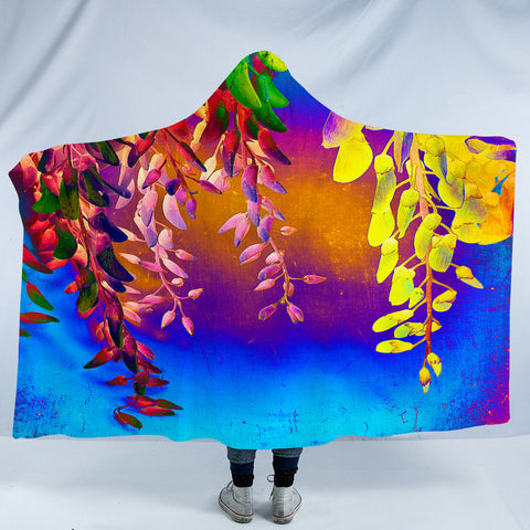 Image of RGB Reverse Gradient Tree SWLM5238 Hooded Blanket