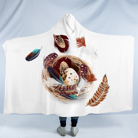 Image of Feather & Egg SWLM5265 Hooded Blanket