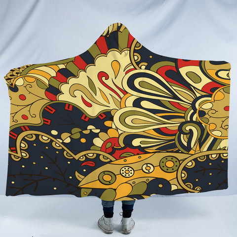 Image of Vintage Color Royal Mandala SWLM5335 Hooded Blanket