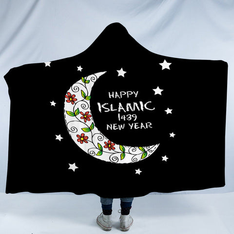 Image of Happy Islamic 1439 New Year SWLM5463 Hooded Blanket