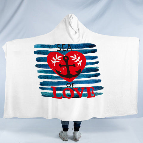 Image of Sea Of Love SWLM5479 Hooded Blanket