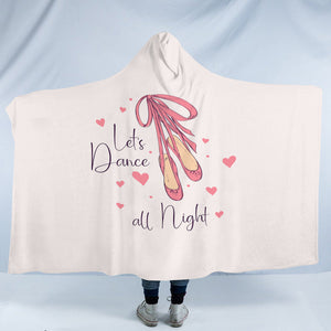 Let's Dance All Night SWLM6216 Hooded Blanket