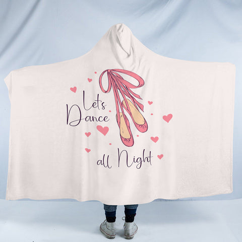 Image of Let's Dance All Night SWLM6216 Hooded Blanket