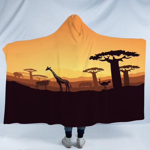 Image of Desert SWLS3305 Hooded Blanket