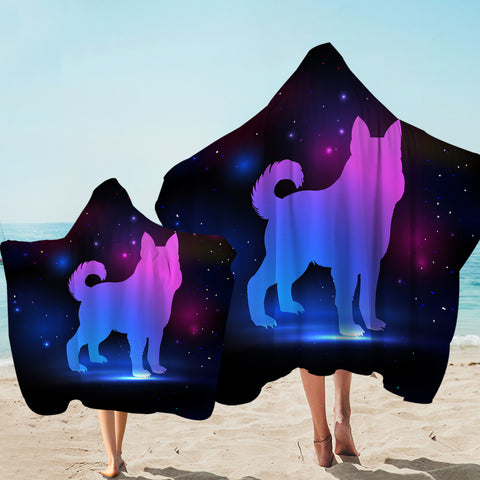 Image of Galaxay Wolf SWLS3308 Hooded Towel