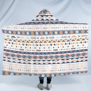 White Bohemian Aztec SWLS3309 Hooded Blanket