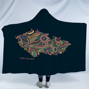 Czech Republic Territory SWLS3322 Hooded Blanket