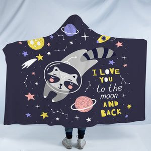 To The Moon And Back SWLS3323 Hooded Blanket