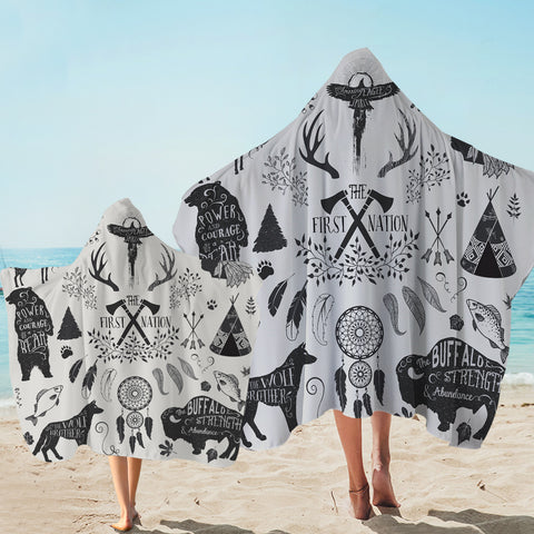 Image of The First Nation SWLS3334 Hooded Towel