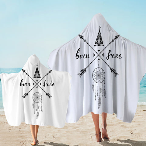 Image of Born & Free Dreamcatcher SWLS3341 Hooded Towel