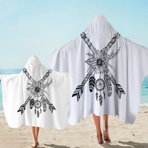 Floral Dreamcatcher & Arrows SWLS3350 Hooded Towel