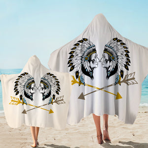 Facing Bohemian & Arrows SWLS3367 Hooded Towel