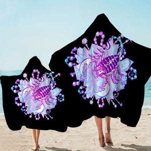 Purple & Pink Gradient Scorpion SWLS3372 Hooded Towel