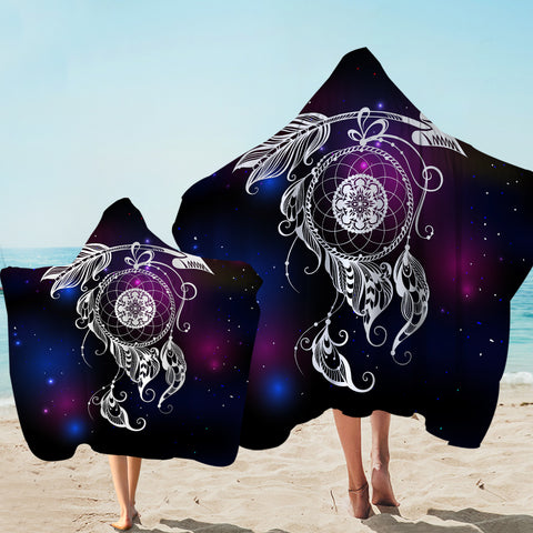 Image of Galaxy Dreamcatcher SWLS3389 Hooded Towel
