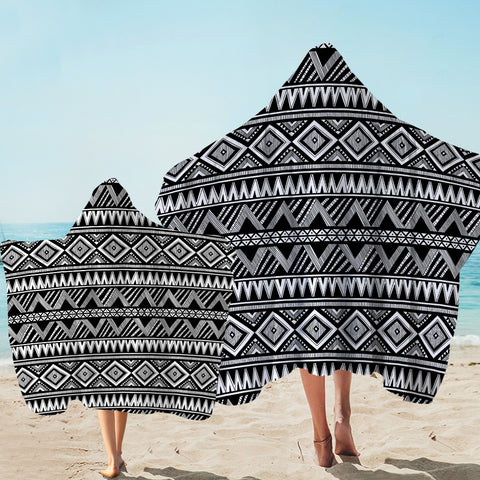 Image of Aztec Pattern SWLS3458 Hooded Towel