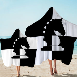 Horse Checkerboard SWLS3463 Hooded Towel