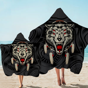 Evil Wolf Dreamcatcher SWLS3590 Hooded Towel