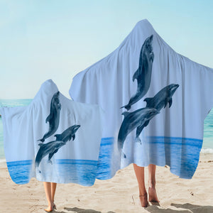 Three Jumping Dolphin SWLS3600 Hooded Towel